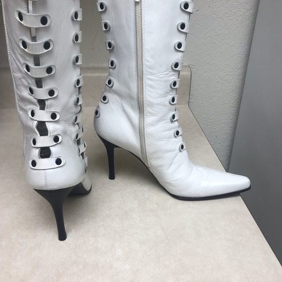 Stuart Weitzman White Boots - Picture 13 of 16